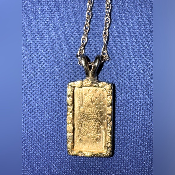 14K gold nugget necklace - Picture 2 of 3